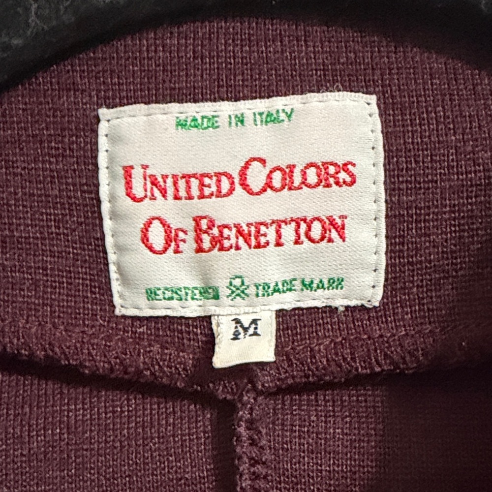 United Colors Of Benetton Burgundy Button-Up Blazer - Picture 2 of 6